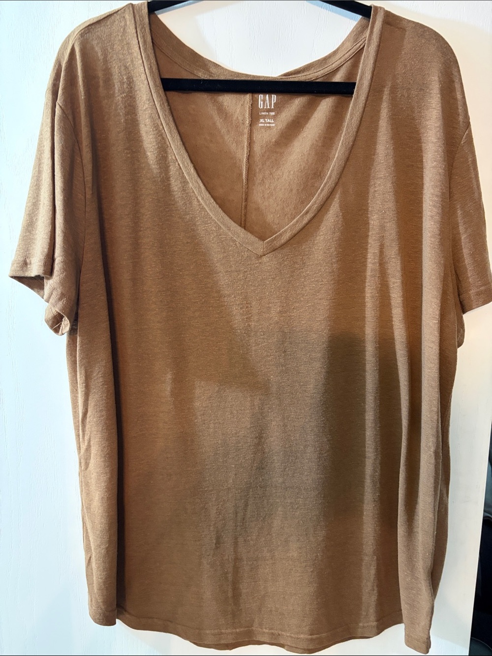 GAP linen blend short sleeve tee